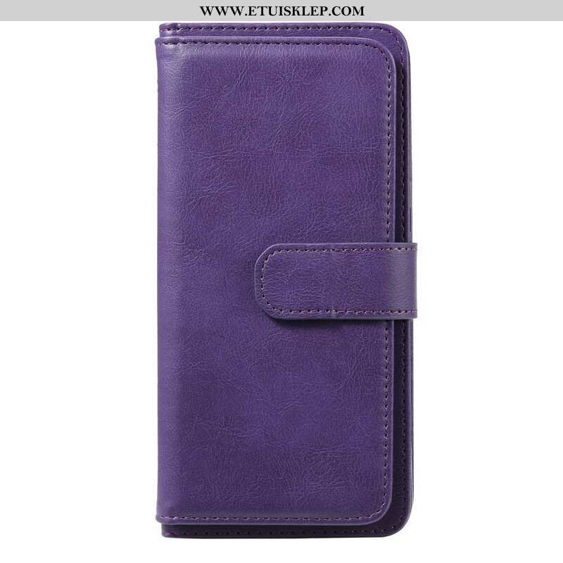 Etui Folio do Realme C11 Wielofunkcyjny Uchwyt Na 10 Kart